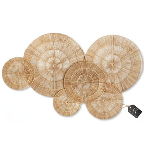 Jute Wall Hanging Basket Plates Set – Boho Woven Wall Decor