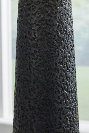 Modern Textured Polyresin Floor Lamp with 3-Way Switch