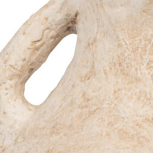 Paper Mache Amphora Vase with Handles – 14 Inch, White