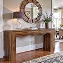 63" Wavy Console Table with Storage