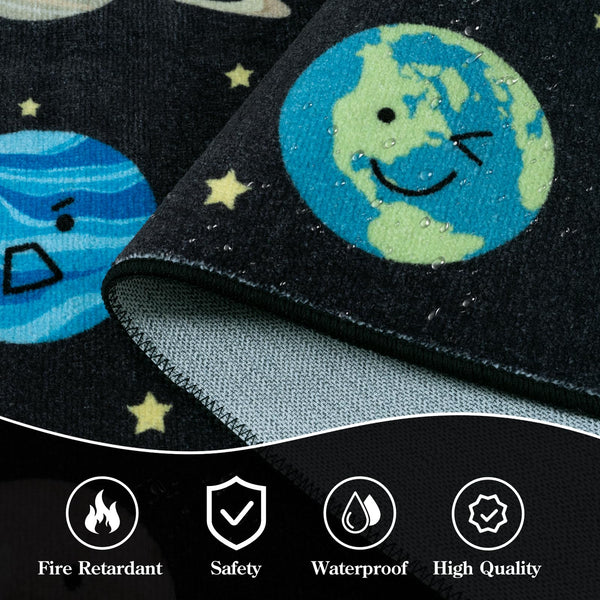 Smiley Face Classroom Rug – Educational Kids Area Rug