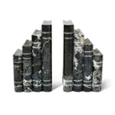 Solid Marble Bookends Set of 2 – Heavy Decorative Book Stoppers