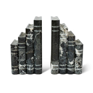 Solid Marble Bookends Set of 2 – Heavy Decorative Book Stoppers