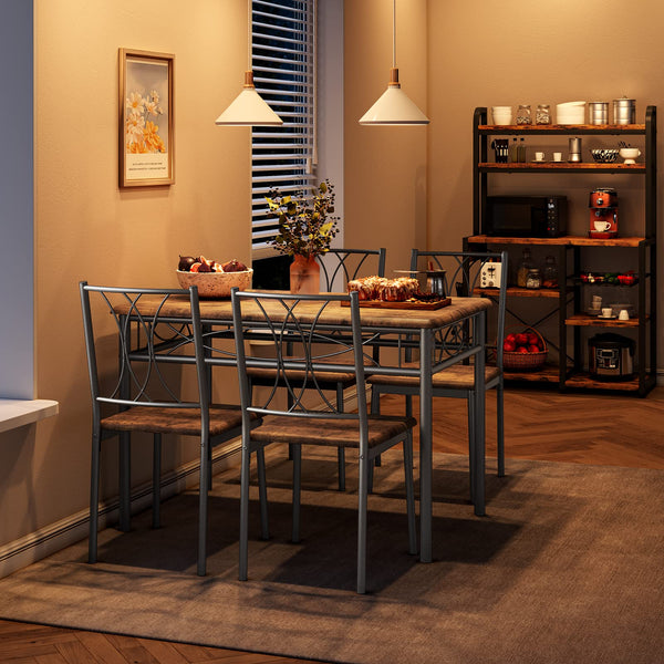 Dining Table Set for 4 with Chairs