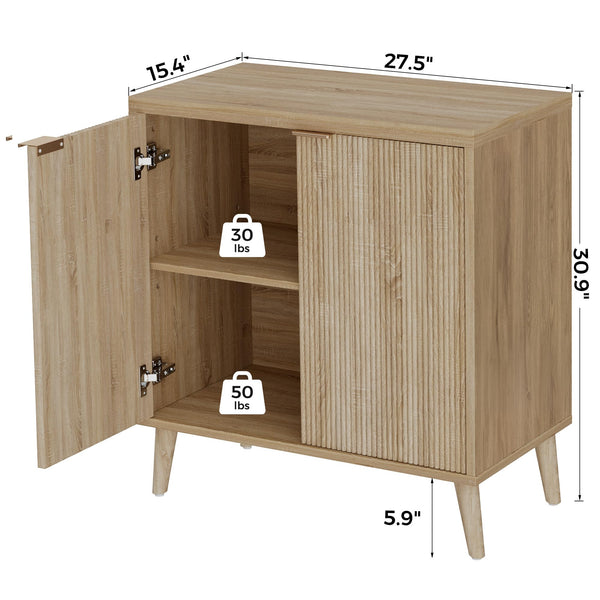 Buffet Cabinet with Adjustable Shelves & Doors