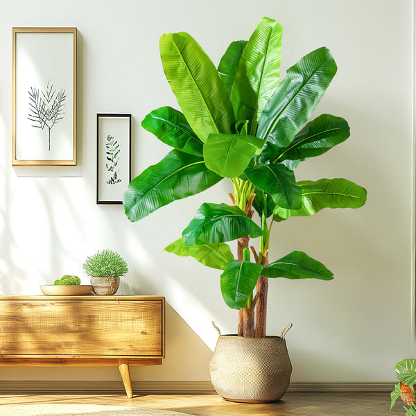 Artificial Banana Tree – Tall Faux Tropical Plant for Indoor & Outdoor Decor