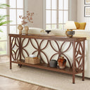 Narrow Sofa Console Table with 2-Tier Storage, 70.9"
