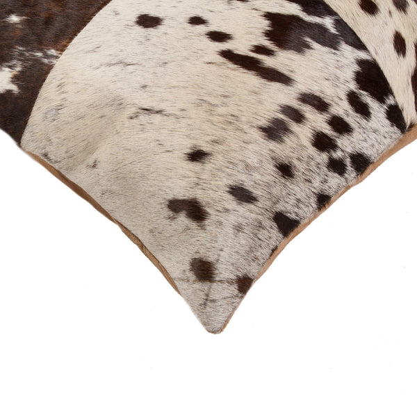 Cowhide Throw Pillows 18x18 – Set of 2 with Poly Insert