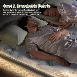 Full Size Hybrid Mattress 12 Inch – Pocket Spring, Gel Memory Foam, Cool Sleep