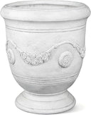 16.5 Inch Magnesium Oxide Urn Planter with Drainage Hole