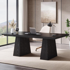 63-Inch Executive Desk with Double Pedestal