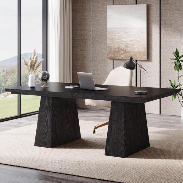 63-Inch Executive Desk with Double Pedestal