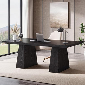 63-Inch Executive Desk with Double Pedestal