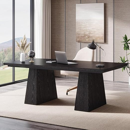63-Inch Executive Desk with Double Pedestal