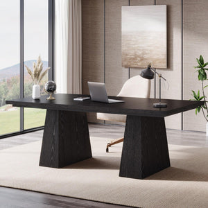 63-Inch Executive Desk with Double Pedestal