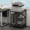 Large Printer Stand with Wheels & Storage