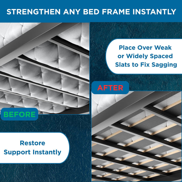 Wooden Bunkie Board with Vertical Bed Slats – Foldable Mattress Support