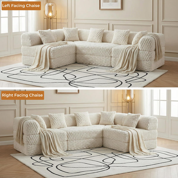 108" Modular Sectional Sofa Futon Convertible Sleeper