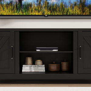 Modern Farmhouse TV Stand with Storage Cabinet