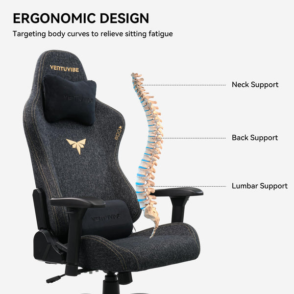 High Back Ergonomic Gaming Chair with 4D Armrests