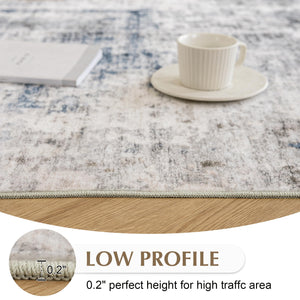 6x9 Washable Abstract Area Rug