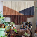 Large Boho Macrame Wall Hanging – Sunset Dip Dye Cotton Tapestry