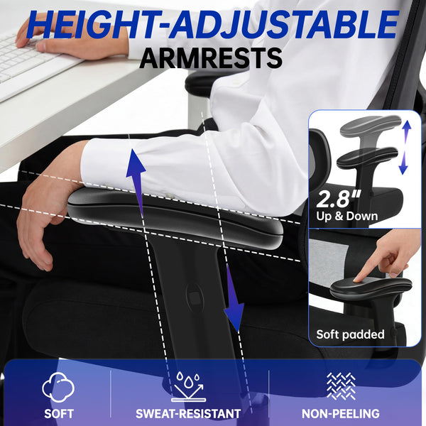 Ergonomic High-Back Mesh Office Chair with Lumbar Support