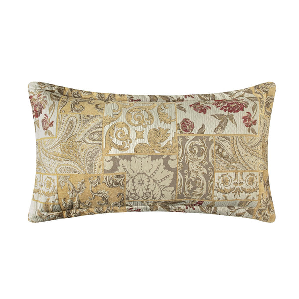 Floral Jacquard Comforter Set — 9-Piece King, Yellow