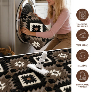 Aztec High-Low Velvet Area Rug