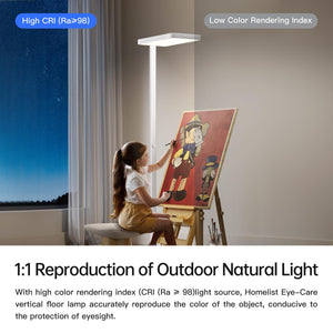 Full Spectrum Eye-Care LED Floor Lamp 9000LM Dimmable Standing Light