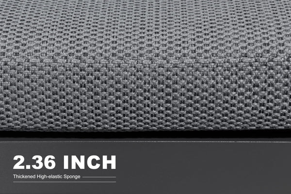 Modern Outdoor Aluminum Patio Dining Chair with Olefin Cushions
