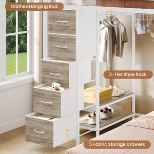 L-Shaped Metal Bunk Bed Twin Over Twin with Storage Drawers, Charging Station & LED Lights