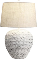 Water Hyacinth Farmhouse Basket Table Lamp