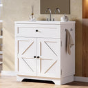 30 Inch Farmhouse Bathroom Vanity with Ceramic Sink