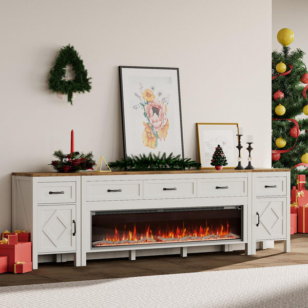 TV Stand with Electric Fireplace