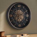 Large Moving Gear Wall Clock – 20 Inch Analog Decorative Timepiece