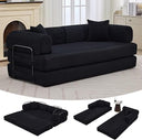 Convertible Sleeper Sofa Bed – Corduroy Folding Couch with Pillow