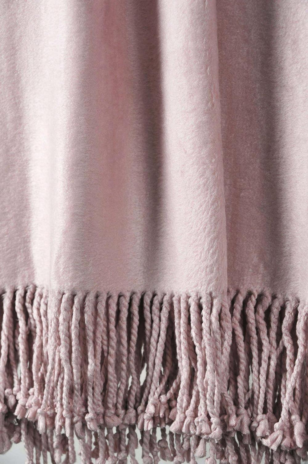 Fringed Mulberry Silk Throw Blanket