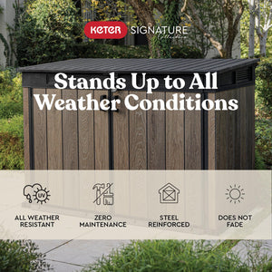Outdoor Horizontal Storage Shed with Lockable Double Doors, Ventilation & 533-Gallon Capacity
