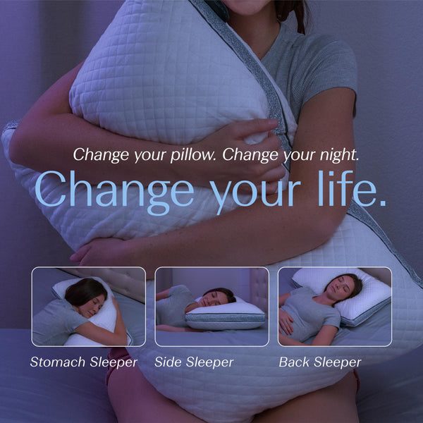Gusseted Sapphire Queen Pillow – Adjustable Loft, Shredded Memory Foam