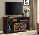 Farmhouse TV Stand with Sliding Barn Doors