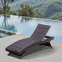 Outdoor Rattan Reclining Chaise Lounge Chair