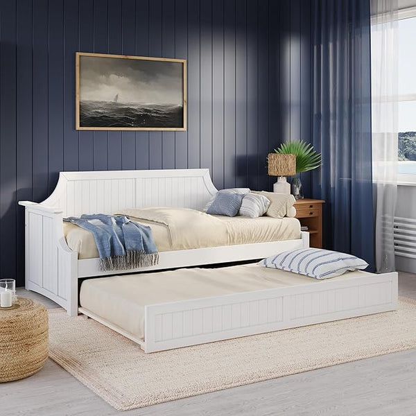Twin Wood Daybed with Trundle