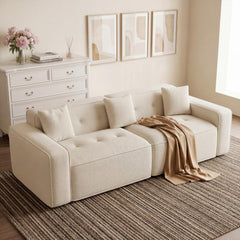 100" Cloud Boneless Loveseat Sofa – Chenille, 2-Seater