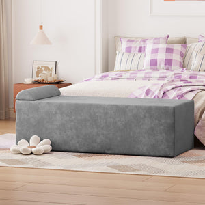 Convertible Yoga Chaise Lounge Chair with Lumbar Pillow