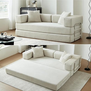 79" Convertible Sofa Bed – 5-in-1 Modular Futon Sleeper Couch