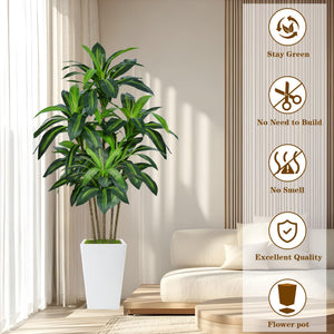 Artificial Dracaena Tree with Planter – 6ft & 7ft