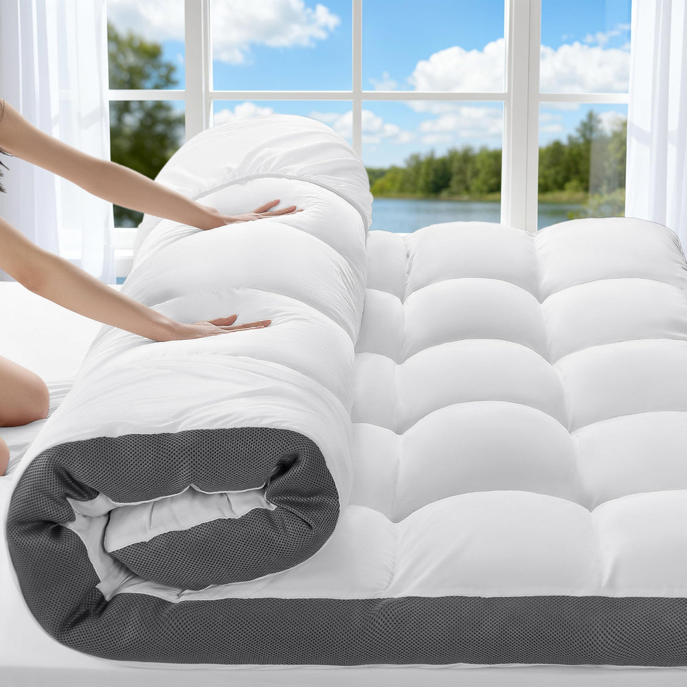 4-Inch Cooling Memory Foam Mattress Topper | Pillow Top, Deep Pocket