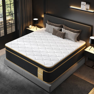 Queen Mattress – 14 Inch Gel Memory Foam Hybrid