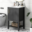20" Freestanding Bathroom Vanity with Ceramic Sink